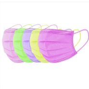 Boîte de 50 masques chirurgicaux jetables 5 couleurs non stériles - Type IIR adulte - Marque MIF MEDICAL_1