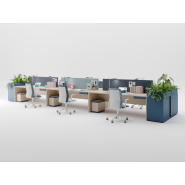 Bureaux  open space mélaminé  pieds panneaux/métal/bois : un design fonctionnel et de qualité pour les besoins des entreprises pour toutes les entreprises_1