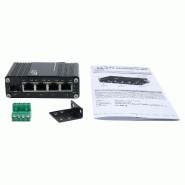 EXSYS EX-62020PoE-SFP Switch Ethernet industriel 4 ports PoE, 1 port 100/1000Fx SFP_1