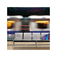 Siège sur poutre en métal micro-perforé résistant à l'usure du temps - Design élégant YONI_1