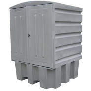 Bac de rétention plastique fermé 1 cuve 1000 L - BB1BOX - DELAHAYE INDUSTRIES_1