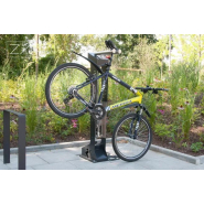 Borne de réparation pour vélo - Station de gonflage fonctionnelle et esthétique - Kangu 18.004 en tôle d'acier inoxydable_1