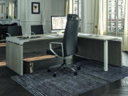 Bureaux de direction X'O - L200 x P100 cm - Retour direct - Chêne gris - Neuf_1