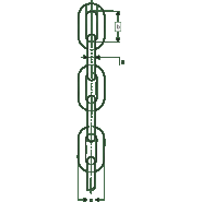 Chaîne de levage à maillons courts en acier allié à haute résistance - Grade 80 - REF : 13080 - Capacité 1,12t à 31,5t_1