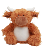 Peluche zippée vache - 100% polyester - Rembourrage amovible - Réf: MM565_1