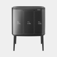 Poubelle Bo Touch Bin Brabantia - 3 x 11 litres - Confident Grey - Idéale pour trier les déchets avec style_1