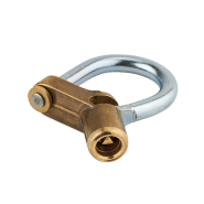 Cadenas d'artillerie 29 à talon coudé - anse acier triangle 5 mm - corps laiton massif - Thirard_1