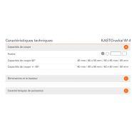 Radial m 4 - tronçonneuse à fraise-scie - kasto france -  capacité de coupe jusqu'à 80 x 55 mm_1