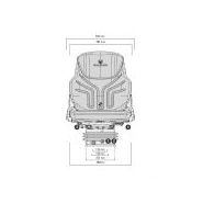 Siège de tracteur - Grammer AG - Compacto Comfort w PVC - course de la suspension : 80 mm - 55070_1