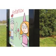 Totem signalétique - Direct Signalétique - École - Acier galvanisé anti-UV 5 ans_1