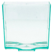 Verrine cube empilable PS vert d'eau 65ml 4,2x4,2x4,2cm - par 200_1