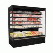 Vitrine réfrigérée murale PENCIL MODULAR NOIRE - 5 niveaux, 0°C à +2°C, sans porte_1