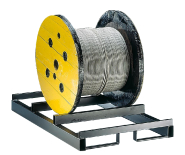 Rack statique pour rayonnages de bobines - hauteur 4500 mm, capacité 6100 kg, tourets Ø600 à 1500 mm_1