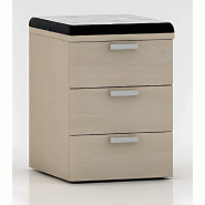 Caisson de bureau mobile mélaminé à roulettes invisibles So Alicante_1