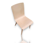 Chaise pour salle à manger d'occasion Scaun SM1 en bois naturel - hêtre massif - ergonomique et polyvalente_1