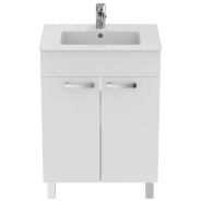 Ensemble meuble et lavabo-plan ulysse, 2 portes - blanc - 60cm_1