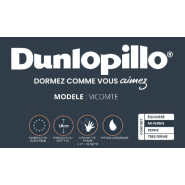 Matelas DUNLOPILLO® Mémoire de Forme Vicomte - 140 cm - Épaisseur 18 cm - Compatible Canapé Convertible Ouverture Express_1
