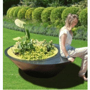 Pot de fleur Colors® - modèle Sitting - ultra-léger, résistant UV et températures extrêmes - réserve d'eau intégrée_1