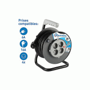 Rallonge electrique enrouleur 25m 4 prises 16a 3g1.5mm_1
