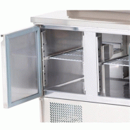 Saladette réfrigérée dessus inox - 2 portes GN 1/1 | L2g - S901TOP_1