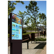 Totem lumineux outdoor LCD d'informations - haute luminosité - affichage digital moderne_1