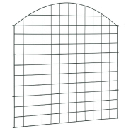Vidaxl ensemble de clôture de jardin arquée 77,5x78,5 cm vert 146103_1