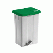 Poubelle à pédale 50L Gilac - Vert_1