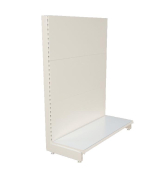Tête de Gondole Basse 1600 - Blanc - 665, 1000, 1330mm - Normes TUV - Fabrication Européenne_1