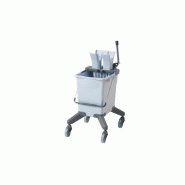Chariot de lavage seau 15l presse+support bandeau + bandeau microfibres+roues us pro vileda 174030_1