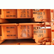 Container maritime 20ft flat - 6,05m de longueur - poids 2750kg_1