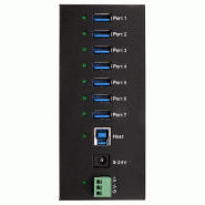 EXSYS EX-11247HMS HUB 7 ports USB 3.2 Gen 1 Din-Rail Kit et mur VIA VL813 Chipset_1