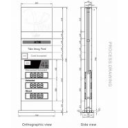 Gsyz0005 - panneau affichage prix carburant - Foshan Nanhai Guose - puissance légère 240W - acier inoxydable et LED_1