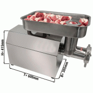 Hachoir à viande électrique professionnel 450 kg/h - 1100W | Ggm_1