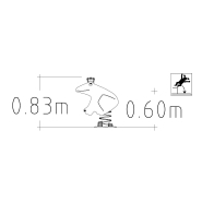 Jeu sur ressort Prinsy 1 place - réf 8044703 - Hags - Vert - Fondation à enterrer_1