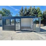 Module bureau 18 m² clé en main - Isolation performante - Menuiseries double vitrage - Sol PVC aspect bois - Électricité complète avec chauffage intégré_1