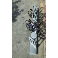 Porte Vélos Cyclo - 110 x 40 x 93 cm - 120 kg - Béton avec Ciment Green Seal - Réduction CO2_1