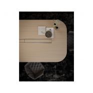 Table de réunion arrondie FIRST - Passage de câbles avec trappes top access en aluminium, jusqu'à 16 personnes_1