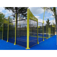 Terrain de padel - Padel BALL - Maille métallique épaisse en fond de court - Dimensions 16m x 6m / 20m x 10m_1