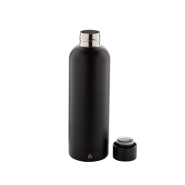 Gourde isotherme - double paroi en acier inoxydable recyclé - 500 ml - couleur noire_1
