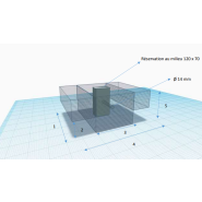 Bloc de béton moulé empilable - VGP - Masse béton 100 KG Lestage - REF2190100_1