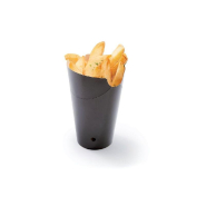 Barquette à frites en carton noire avec fermeture 480ml 14x9x8,5cm - par 50_1