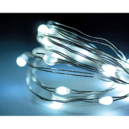 Guirlande électrique - 240 micro LED blanc froid - 12m - 8 fonctions de clignotement - usage extérieur_1