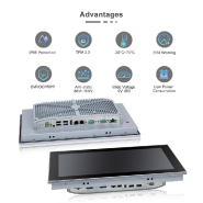 Panel PC industriel fanless 13,3 pouces Full HD - Intel® Celeron® J1900 - EVI-J133WAC_1