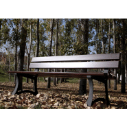 Banc public Bretaña UM374 - Fonte ductile et bois tropical traité_1