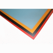 Feuille de polypropylène compact et plein - 1 mm (5 coloris) - Noir - 350 mm x 500 mm_1