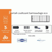 Portail coulissant barreaudage eco - 7000 / 2000_1