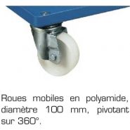 Chariot porte bac - p&p - rouge à roulettes plastiques - sku 139 462 210 41_1