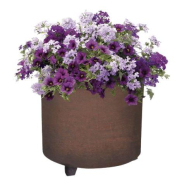 Jardinière LENA - 2 Formes Disponibles (Rond ou Carré) - Finition Effet Corten_1