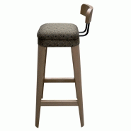 Tabouret de restaurant Odette (THD) - haut avec dossier - 110 cm de hauteur totale_1