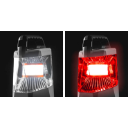 Lanterne LED rechargeable par USB - Lumière blanche et rouge - Jusqu'à 500 lm - Étanche IPX4 - Power Bank 2600 mAh - 1000BG_1